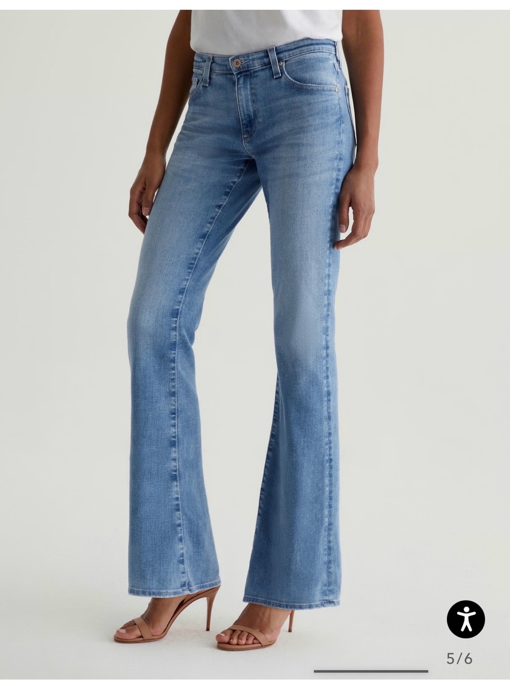 AG Jeans The Angel Boot Cut Classic Light Blue Flared Women's Jeans